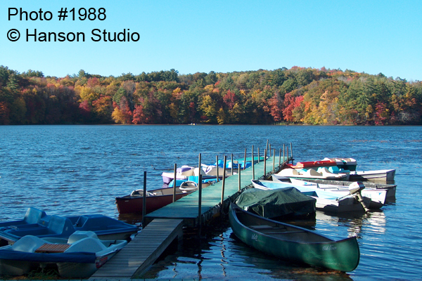 Henniker, NH - French's Pond and Dock - Fall